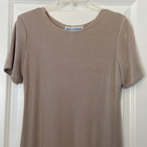 ☀️☀️ Jessica Howard women’s size 10 sand-colored ankle-length dress - Picture 2 of 4